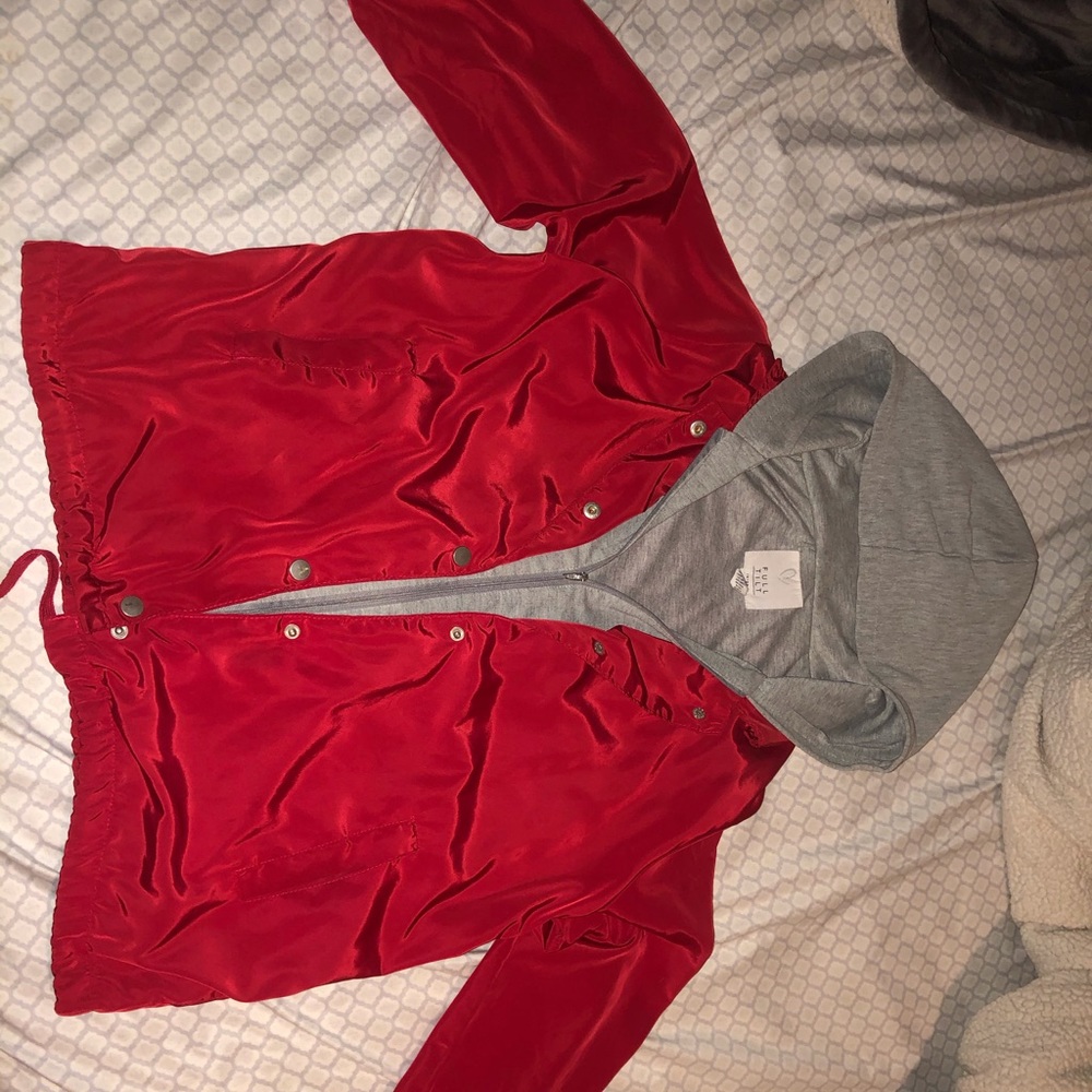 Red Windbreaker